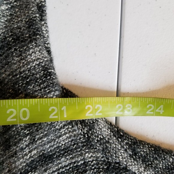 Thistle & Lavender Women's Black Space Dye Gray Cowl Neck Tunic Sweater Sz M - Picture 11 of 12